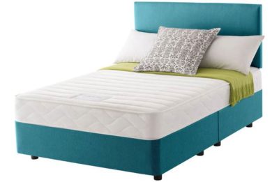 Layezee Calm Memory Micro Quilt Double Teal Divan Bed Layezee Calm Memory Micro Quilt Double Teal Divan Bed